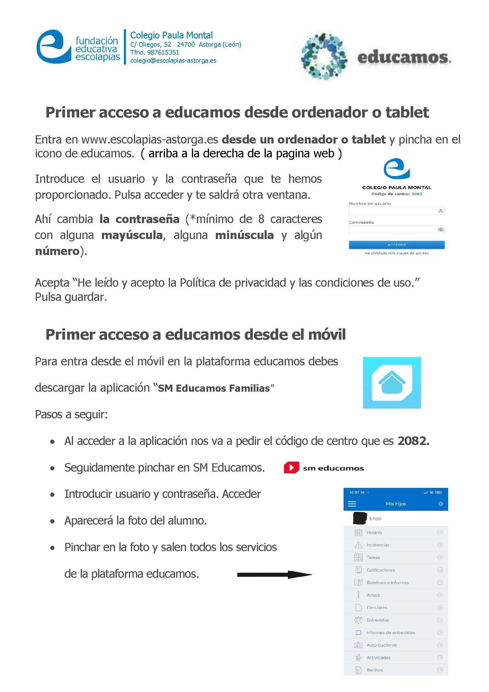 Tutorial Primer Acceso Educamos